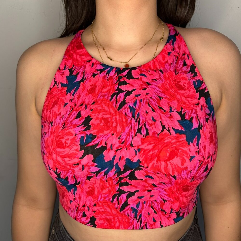 Victoria's Secret / High Neck Sport Bra / Floral
